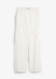 Pantaloni cargo fluenti con gambe larghe, bonprix
