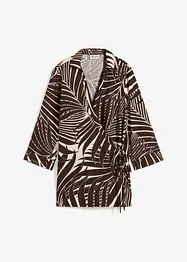 Blusa con maniche a kimono in simil lino, bonprix