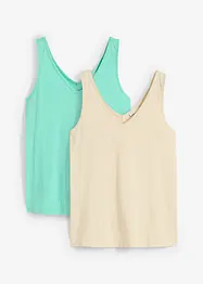 Canotta in puro cotone biologico (pacco da 2), bonprix