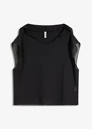 Maglia copricostume trasparente con cappuccio, bonprix
