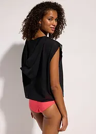 Maglia copricostume trasparente con cappuccio, bonprix