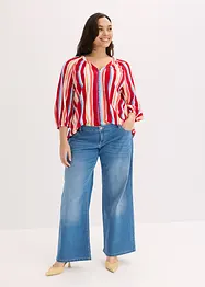 Blusa in viscosa strutturata, bonprix