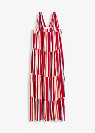 Abito a righe con spalline in viscosa strutturata, bonprix