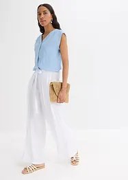 Pantaloni a palazzo in misto viscosa fluente, bonprix