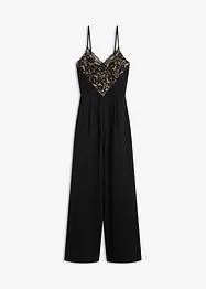 Tuta elegante in jersey con pizzo, bonprix