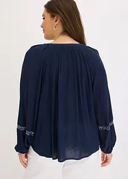 Blusa oversize con ricamo, bonprix