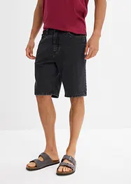Bermuda in jeans con cinta elasticizzata ai lati, classic fit, bonprix