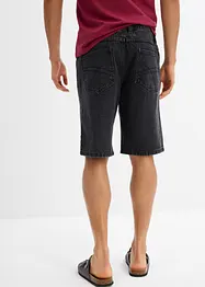 Bermuda in jeans con cinta elasticizzata ai lati, classic fit, bonprix