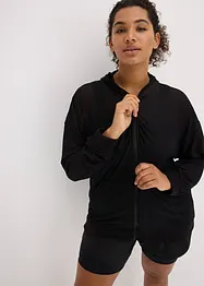 Giacca sportiva oversize in mesh trasparente, bonprix