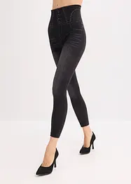 Leggings effetto jeans senza cuciture con effetto modellante forte, bonprix