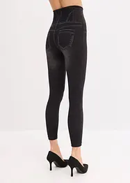 Leggings effetto jeans senza cuciture con effetto modellante forte, bonprix