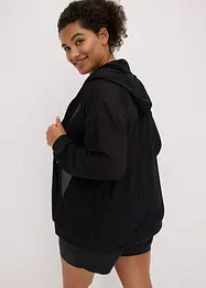 Giacca sportiva oversize in mesh trasparente, bonprix