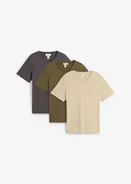 T-shirt con scollo a V (pacco da 3), bonprix