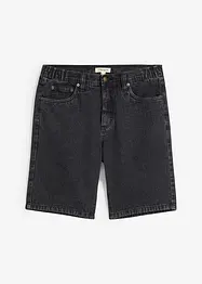 Bermuda in jeans con cinta elasticizzata ai lati, classic fit, bonprix