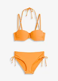 Bikini a balconcino con spalline aggiuntive da legare al collo (set 2 pezzi), bonprix