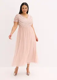 Abito lungo con paillettes, bonprix