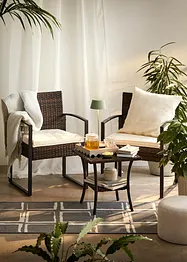 Tavolino e poltrone da giardino (set giardino 3 pezzi), bonprix