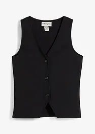 Gilet comodo in maglia punto Roma, bonprix