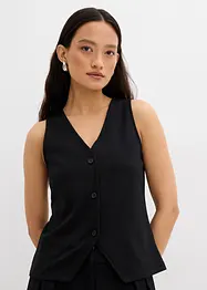 Gilet comodo in maglia punto Roma, bonprix