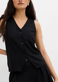 Gilet comodo in maglia punto Roma, bonprix