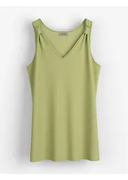 Top lungo in misto lino e viscosa, bonprix