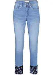 Jeans slim fit elasticizzati, vita media, bonprix