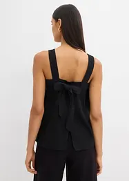 Blusa in misto viscosa con particolare annodato dietro, bonprix