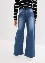 Jeans wide leg, vita media, bonprix