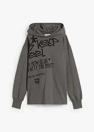 Felpa oversize con cappuccio, bonprix
