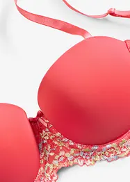Reggiseno a balconcino con pizzo colorato, bonprix