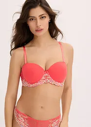 Reggiseno a balconcino con pizzo colorato, bonprix