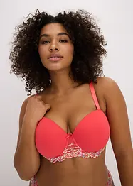 Reggiseno a balconcino con pizzo colorato, bonprix