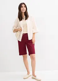 Bermuda in popeline di cotone con cinta comoda, bonprix