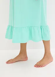 Camicia da notte con pieghe e balza, bonprix