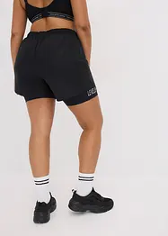 Pantaloni corti sportivi 2 in 1 ultra leggeri, bonprix