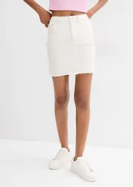 Minigonna in misto cotone elasticizzato, bonprix