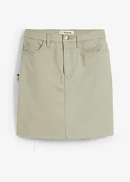 Minigonna in misto cotone elasticizzato, bonprix