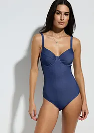 Costume intero con ferretto effetto denim, bonprix