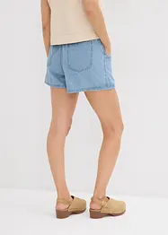 Shorts in jeans con comodo elastico, vita alta, bonprix