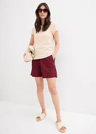Shorts misto lino, bonprix