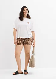 Maglietta cropped con spalle scese, bonprix