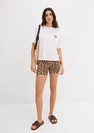 Maglietta cropped con spalle scese, bonprix