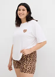 Maglietta cropped con spalle scese, bonprix