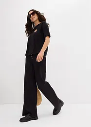 Maglietta cropped con spalle scese, bonprix