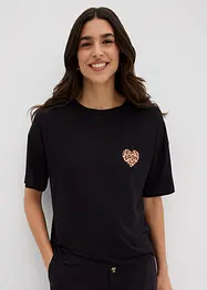 Maglietta cropped con spalle scese, bonprix