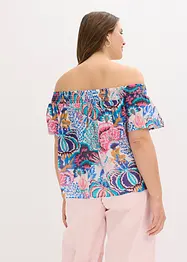 Blusa con spalle scoperte in misto viscosa leggero, bonprix