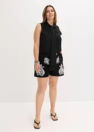 Shorts con ricami in morbido misto viscosa, bonprix