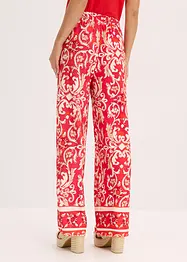 Pantaloni in jersey di misto viscosa morbido in fantasia, bonprix
