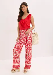 Pantaloni in jersey di misto viscosa morbido in fantasia, bonprix