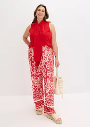 Pantaloni in jersey di misto viscosa morbido in fantasia, bonprix